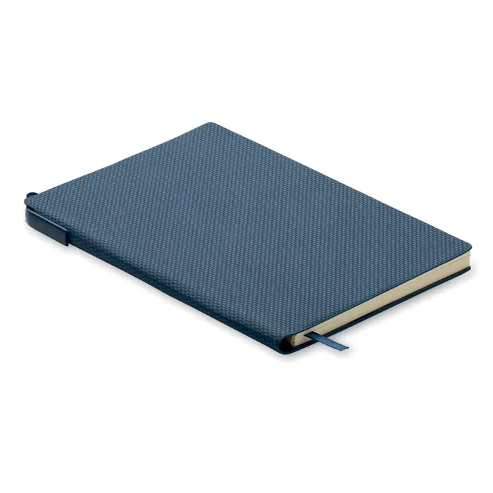 Nota – A5 PU notebook with pen — French Navy