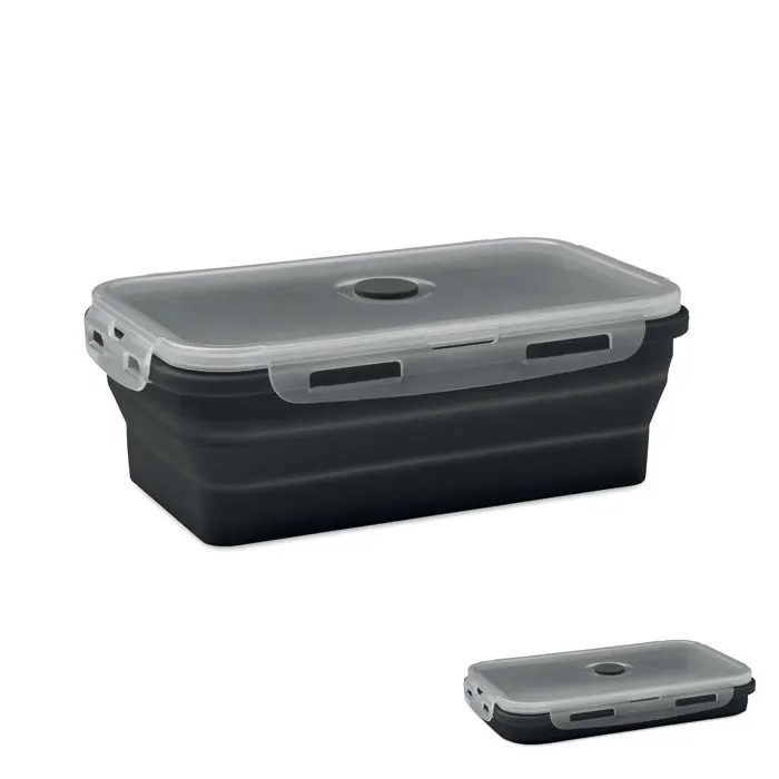 Kolapso – Collapsible silicone lunch box — Black