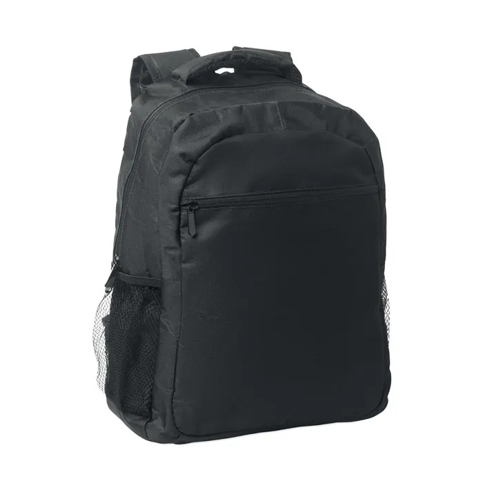 Puter / Topper – 600D RPET backpack — Black