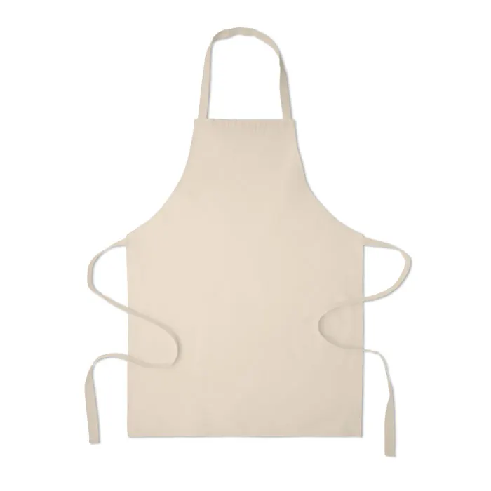 Sous – Recycled cotton apron — Beige