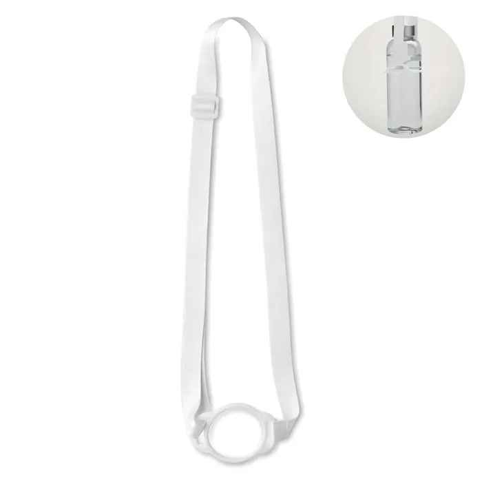 Lancup – Lanyard with cup holder 6cm — White