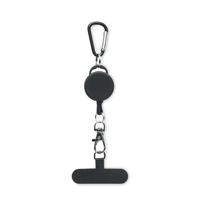 Retro – Retractable phone holder — Black