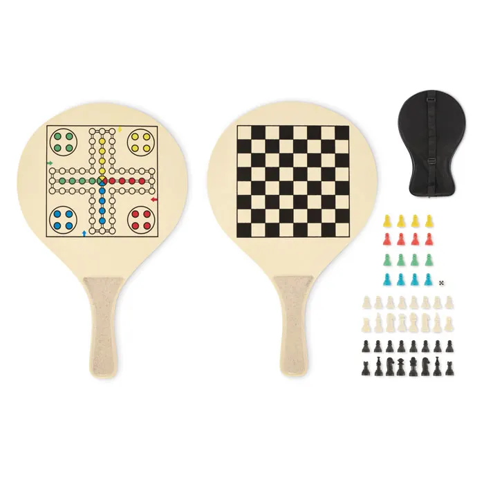 Iwon – Beach racket set — Wood