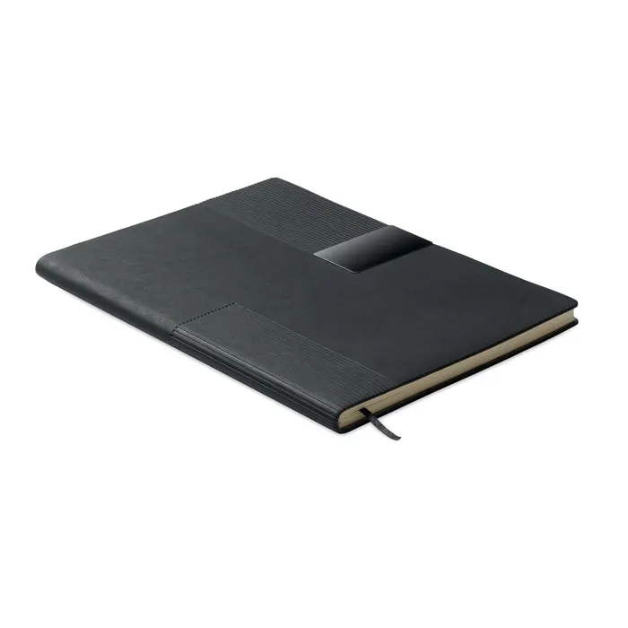 Treze – A5 PU notebook — Black