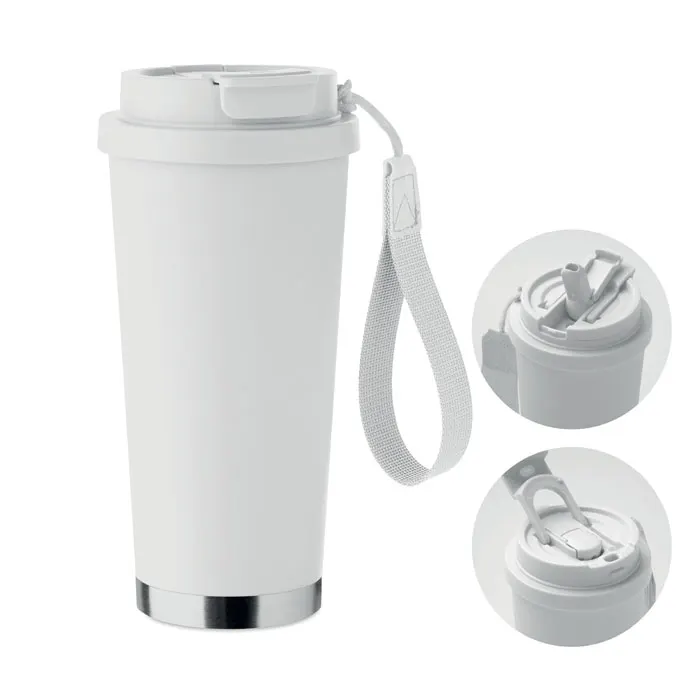 Topaz Large – Double wall tumbler 500ml — White
