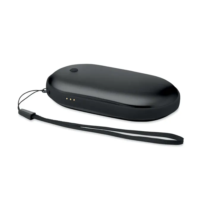 Mukava – Aluminium electric hand warmer — Black