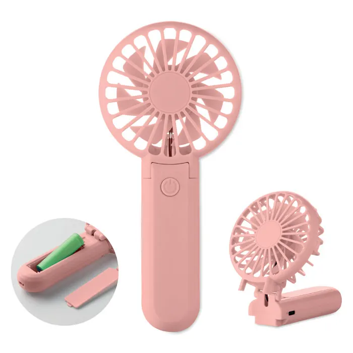 Ibera – Portable foldable fan — Baby Pink
