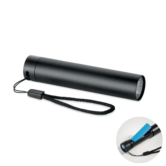 Lume – Aluminium torch — Black