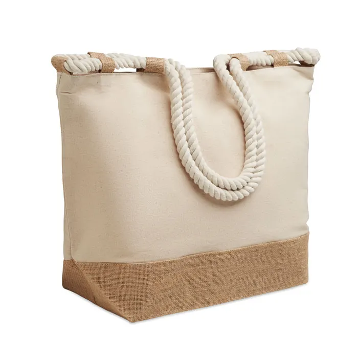Makenke – Canvas beach bag — Beige