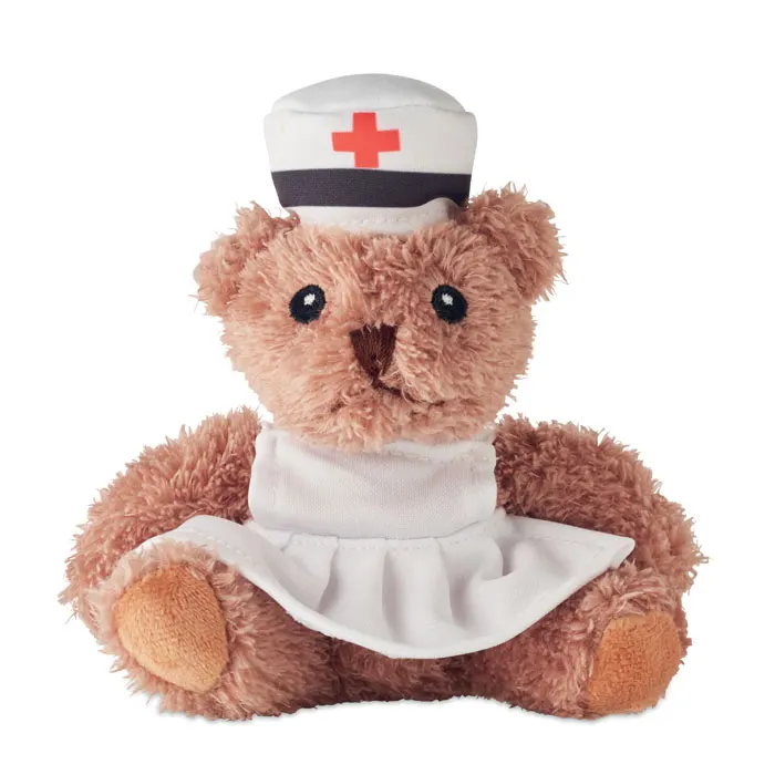 Teddy bear plush Nurse — White