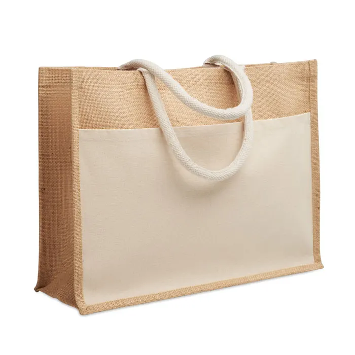 Baga – Jute shopping bag — Beige