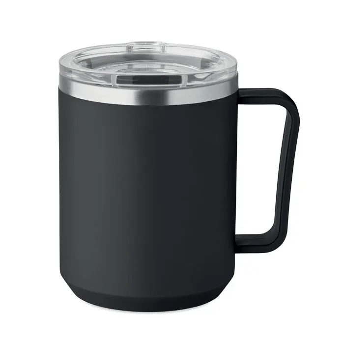Cocoa – Double wall mug 400ml — Black