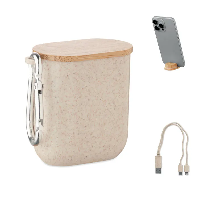 Cabstra – Cable set in case — Beige