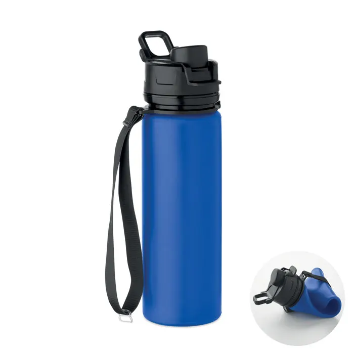 Lett – Foldable silicone sports bottle — Royal Blue