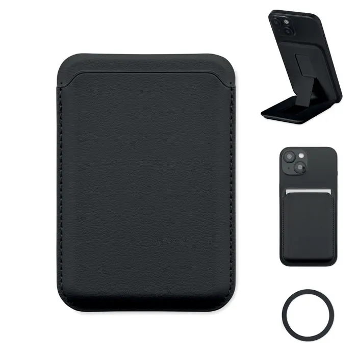 Karta Stand – Magnetic credit card holder — Black