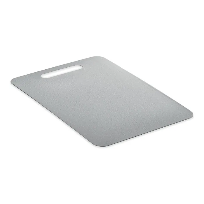 Plati + – Steel cutting board M — Silver