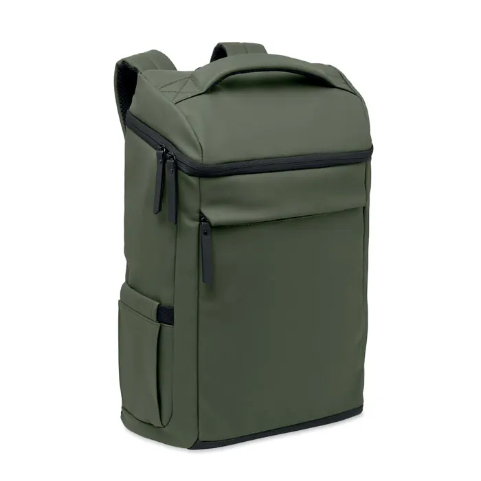 Boulder – 15" PU laptop backpack — Dark Green