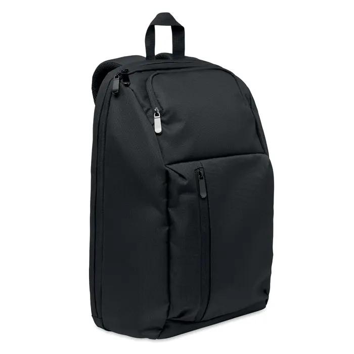 Doha – 15" RPET laptop backpack 15L — Black