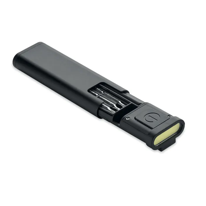 Scrudrive – COB light with screwdriver set — Black