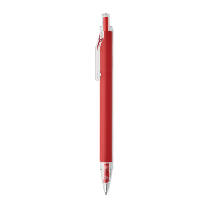 Nosta – Recycled aluminium ball pen — Red