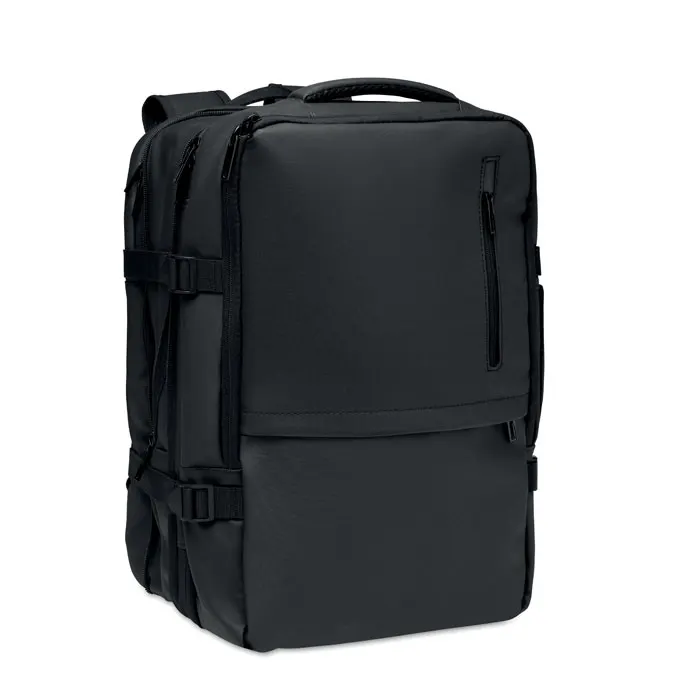 Xjust – Extendable RPET backpack 20L — Black