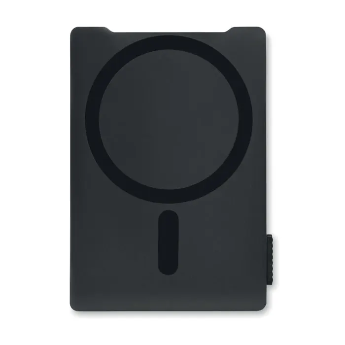 Macard – Magnetic cardholder & stand — Black