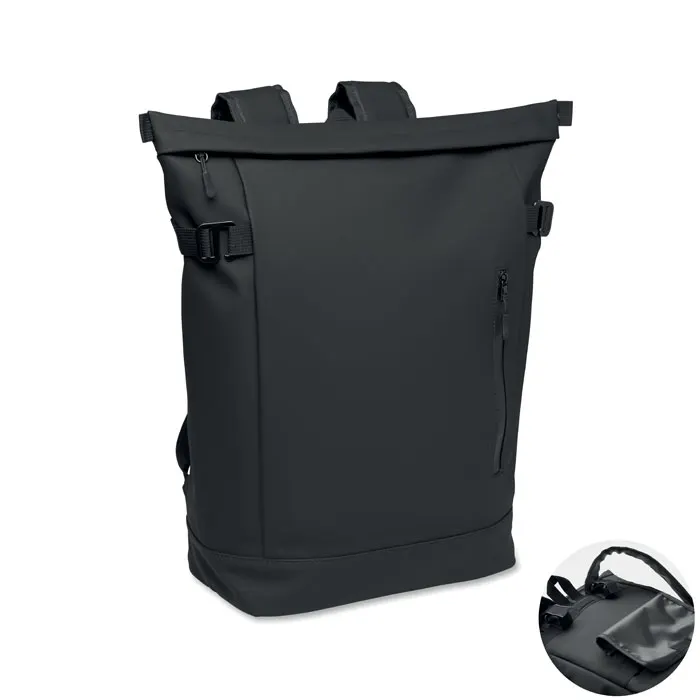 Ride Backpack – PU bicycle laptop backpack 20L — Black