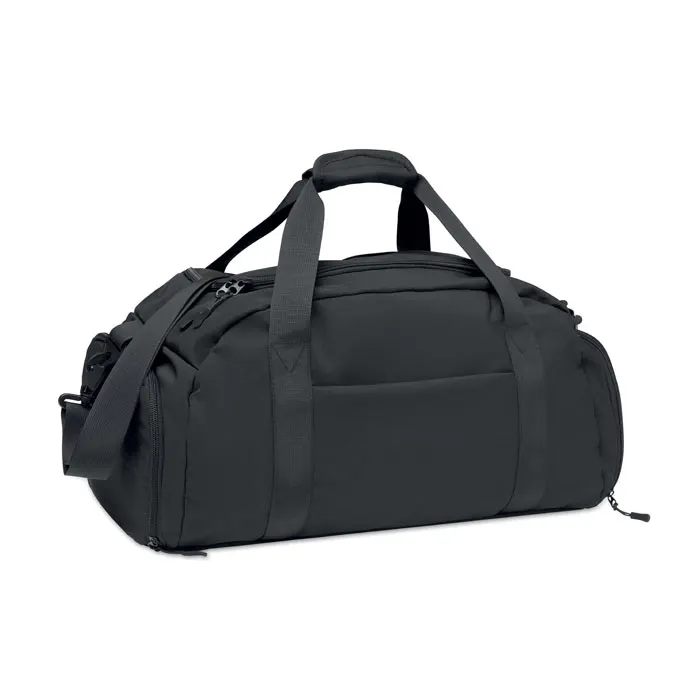 Eleva – Urban nylon sports bag 20L — Black