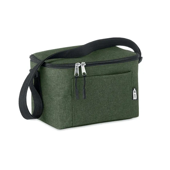 Cuba – 600D RPET Cooler bag for cans — Dark Green