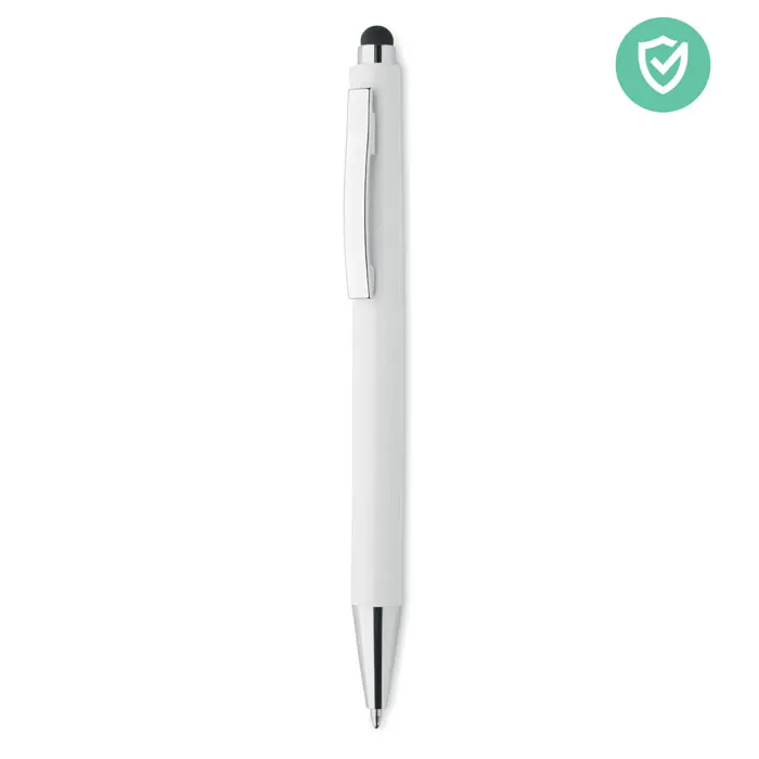 Blanquito Clean – Antibacterial stylus ballpen — White