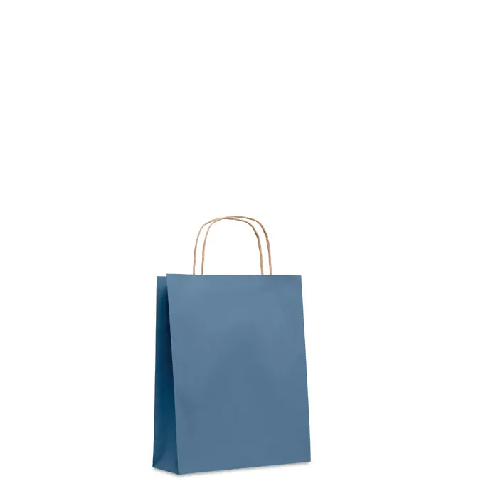 Paper Tone S – Small Gift paper bag 90 gr/m² — Blue