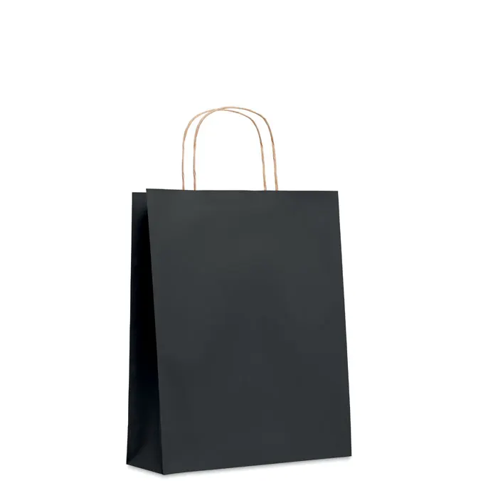 Paper Tone M – Medium Gift paper bag 90 gr/m² — Black