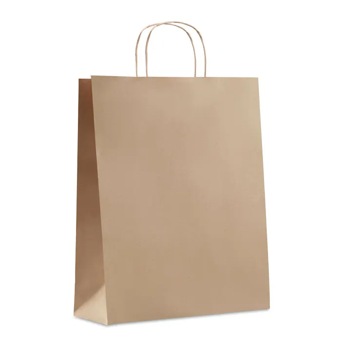 Paper Tone L – Large Gift paper bag 90 gr/m² — Beige