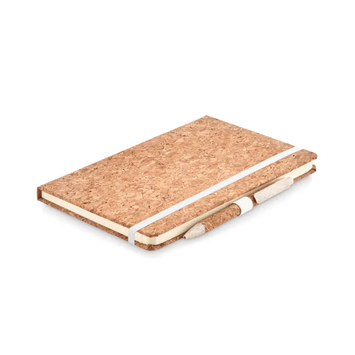 Suber Set – A5 cork notebook with pen — Beige