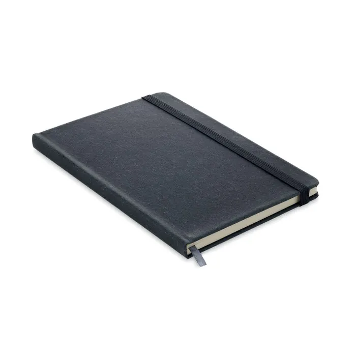 Baobab – Recycled PU A5 lined notebook — Black