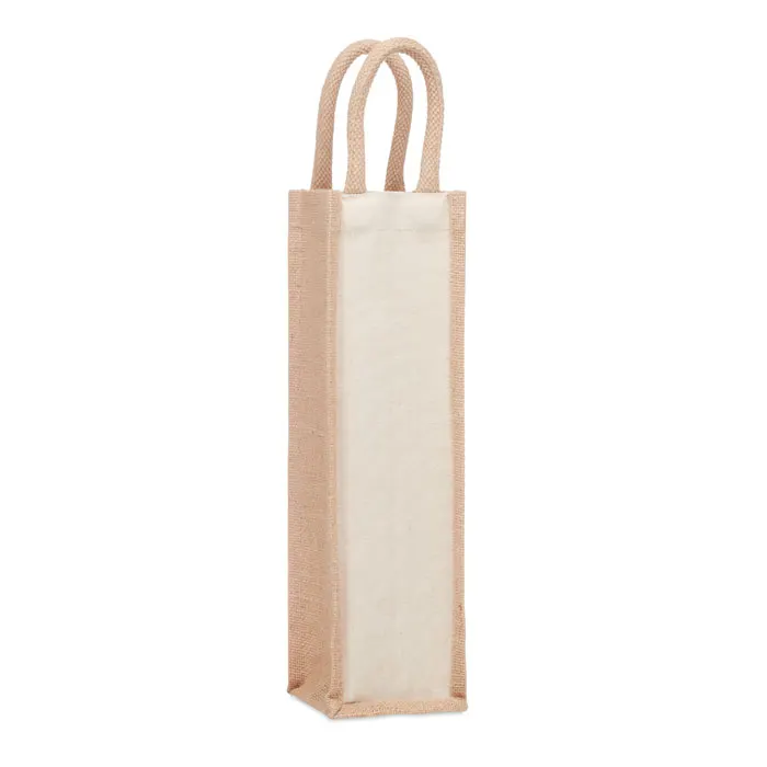 Campo Di Vino – Jute wine bag for one bottle — Beige