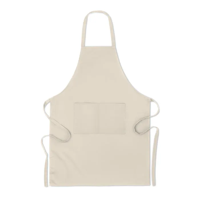 Raipur – Organic cotton apron 200 gr/m² — Beige