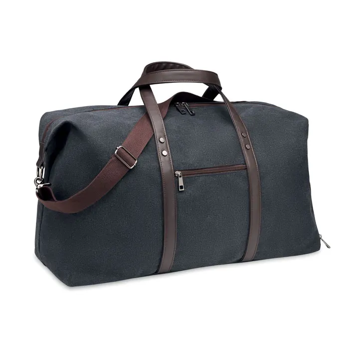 Zurich – Weekend bag in canvas 450gr/m² — Black