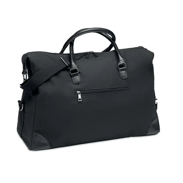 Monaco – Weekend bag in canvas 340gr/m² — Black