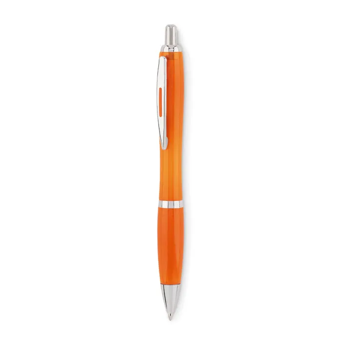 Rio RPET – Ball pen in RPET — Transparent Orange