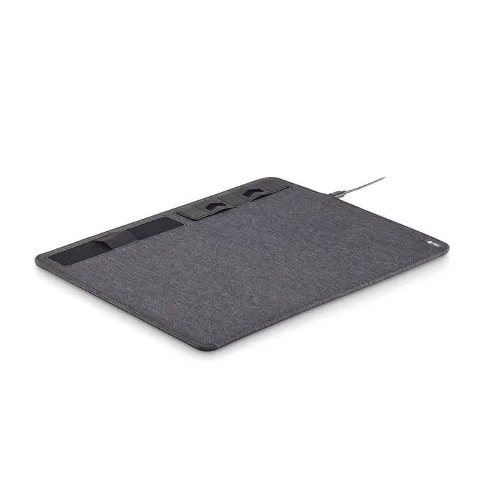Superpad – RPET mouse mat charger 15W — Stone Grey