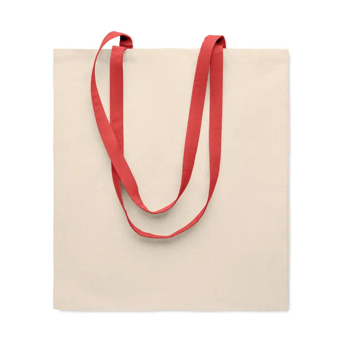 Zevra – 140 gr/m² Cotton shopping bag — Red