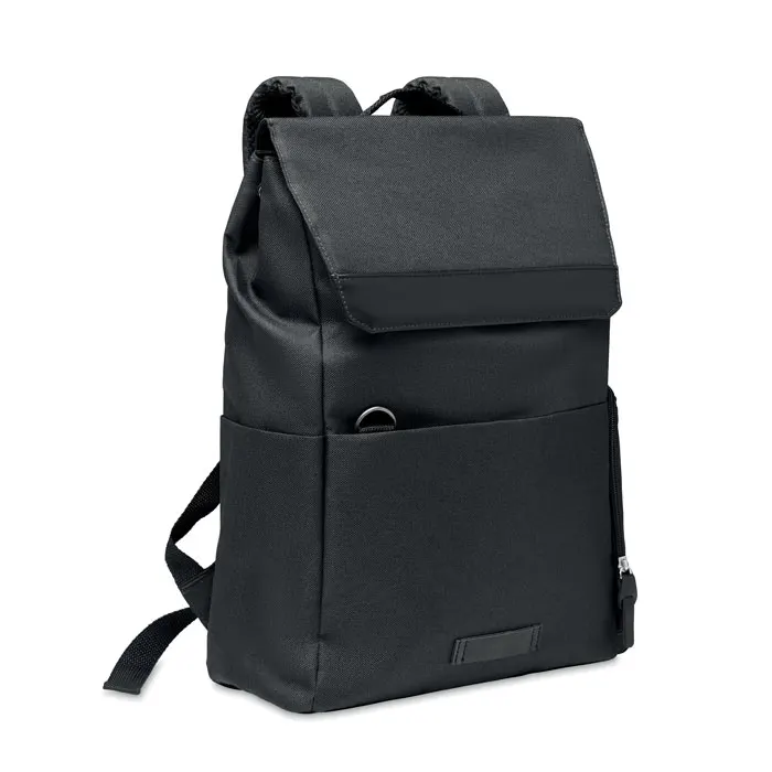 Daegu Lap – 600D RPET laptop backpack — Black