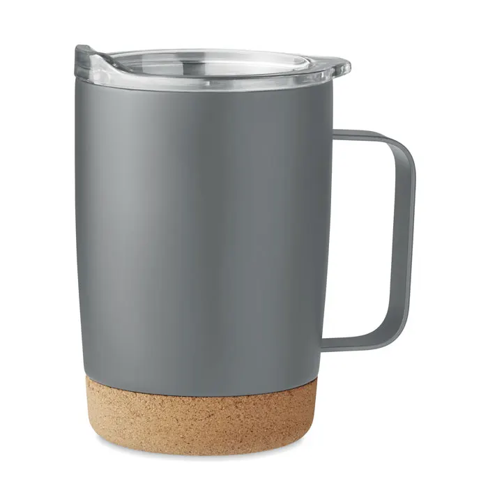 Ruby – Double wall mug 300ml — Grey