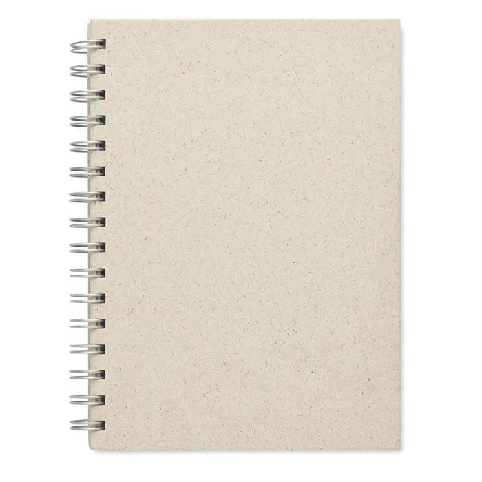 Grass Book – A5 grass notebook 80 lined — Beige