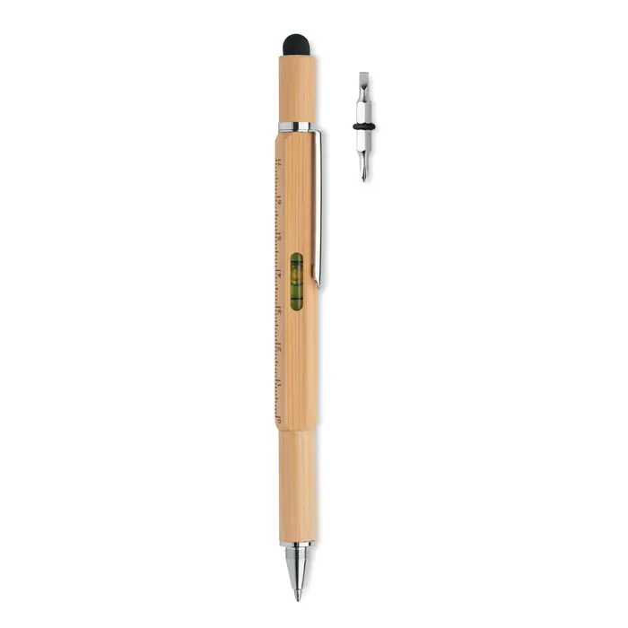 Toolbam – Spirit level pen in bamboo — Wood