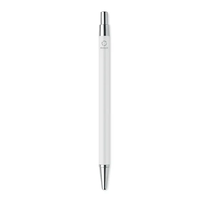 Dana – Recycled aluminium ball pen — White