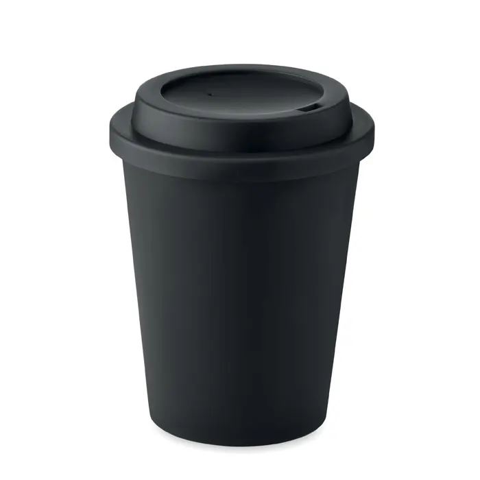 Nola – Double wall tumbler PP 300 ml — Black