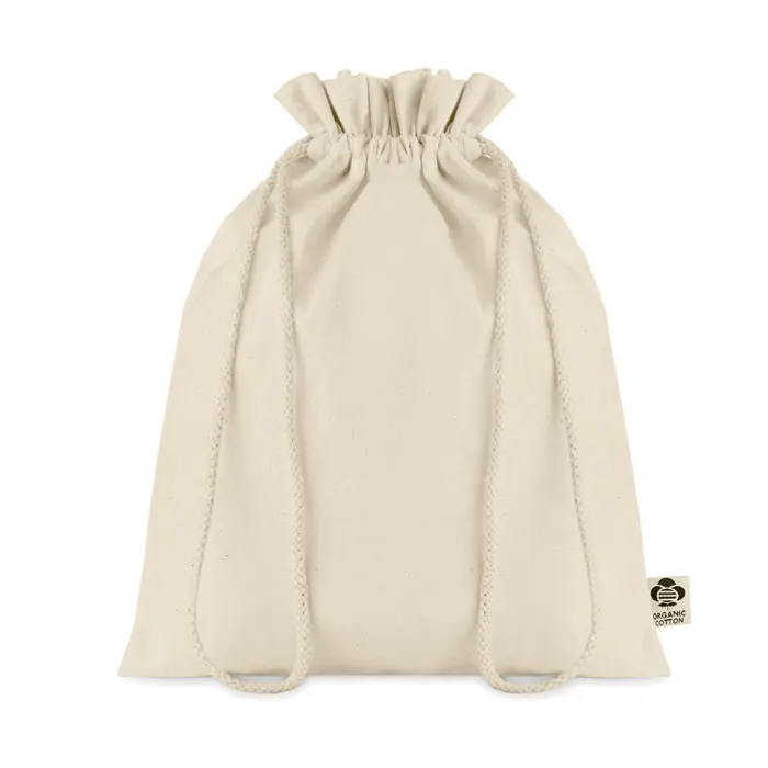 Amber Medium – Medium organic cotton gift bag — Beige