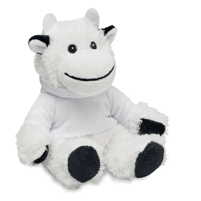Manny – Teddy cow plush — White